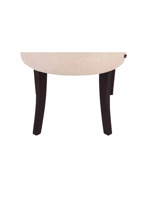 Silla de comedor Aberdeen tela antigua, crema