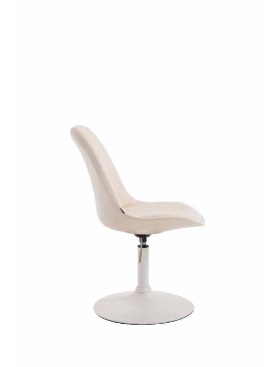 Silla Maverick W ecopiel, crema