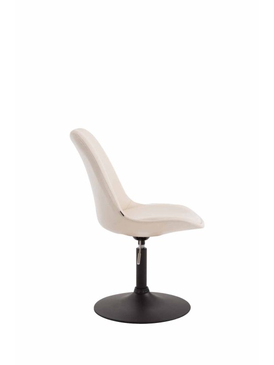 Silla Maverick B símil piel, crema