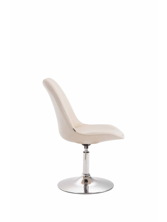 Silla Maverick C símil piel, crema