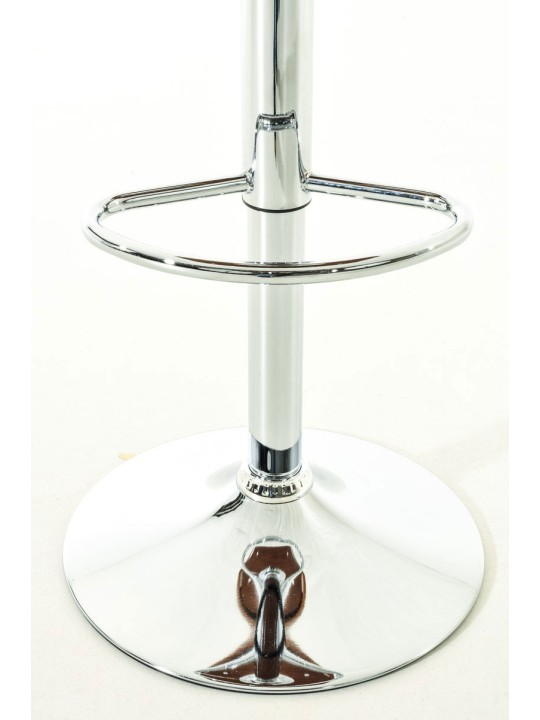 Juego de 2 taburetes de bar Kingston C piel sintética, nogal/crema Juego de 2 taburetes de bar Kingston C piel sintética, nogal/crema