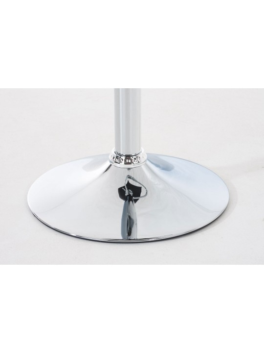 Juego de 2 taburetes de bar Hoover plástico cromado, negro Juego de 2 taburetes de bar Hoover plástico cromado, negro