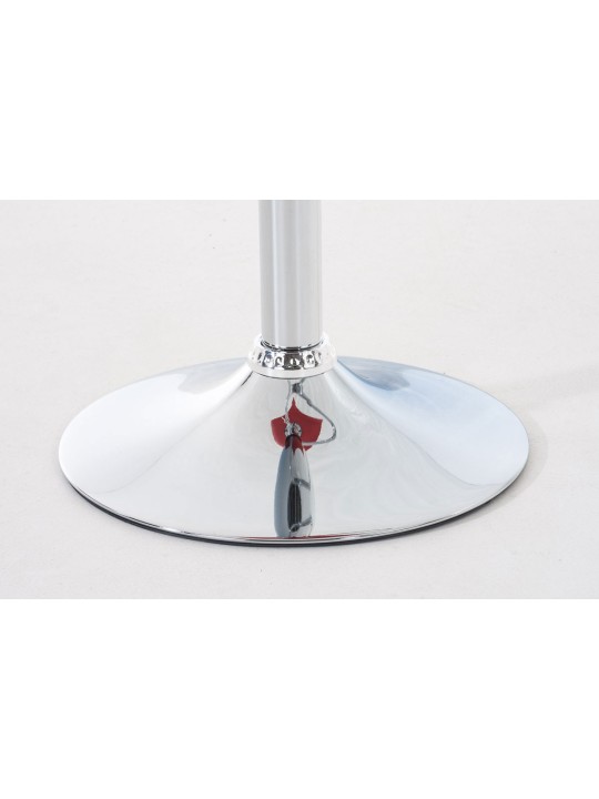 Juego de 2 taburetes de bar Hoover plástico cromado, rojo Juego de 2 taburetes de bar Hoover plástico cromado, rojo