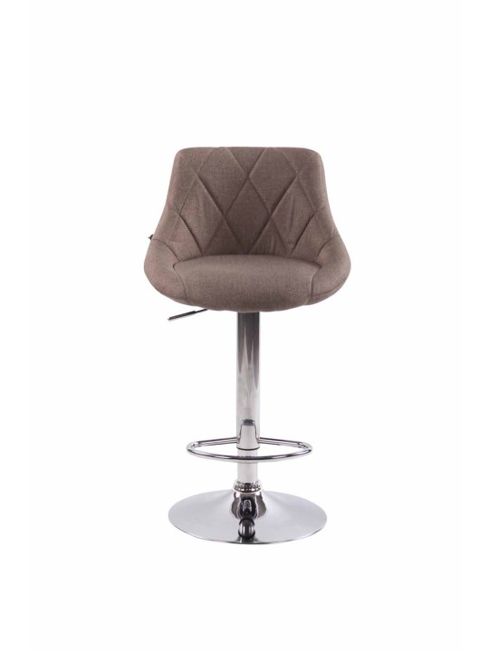 Juego de 2 taburetes de bar Lazio tela C, taupe Juego de 2 taburetes de bar Lazio tela C, taupe