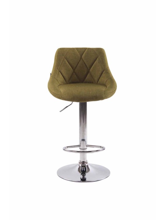 Juego de 2 taburetes de bar Lazio tela C, verde Juego de 2 taburetes de bar Lazio tela C, verde