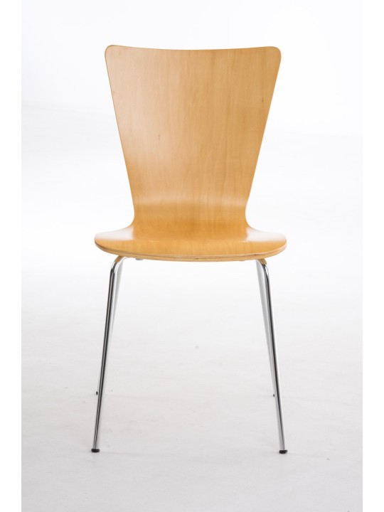 Juego de 2 sillas de visita Aaron, natural