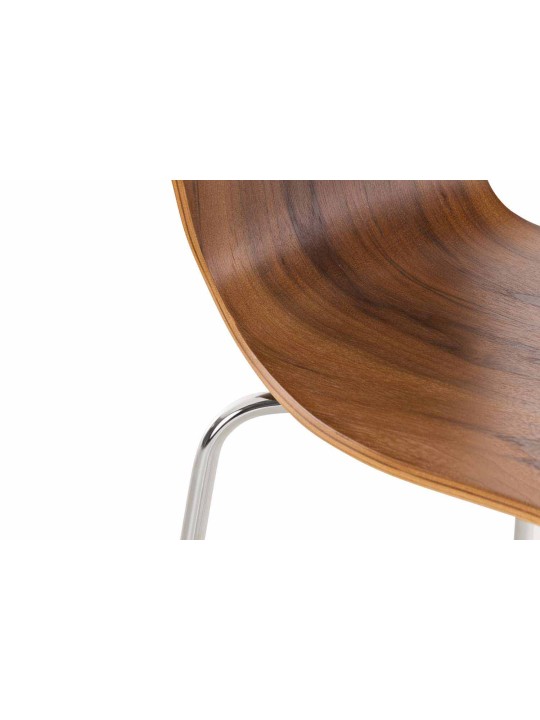 Juego de 2 sillas de visita Aaron, nogal