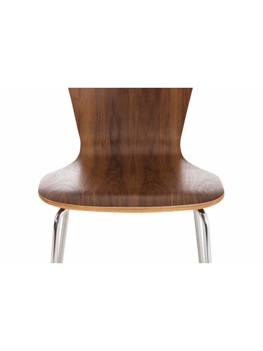 Juego de 2 sillas de visita Aaron, nogal