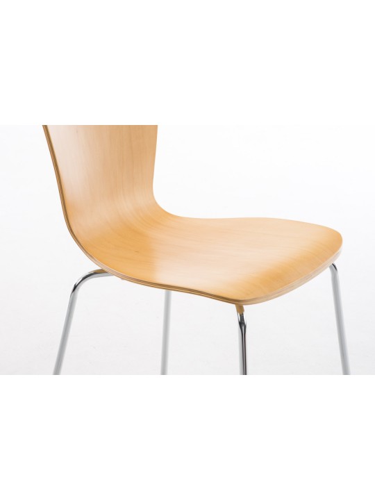 Juego de 4 sillas de visita Aaron, natural Juego de 4 sillas de visita Aaron, natural