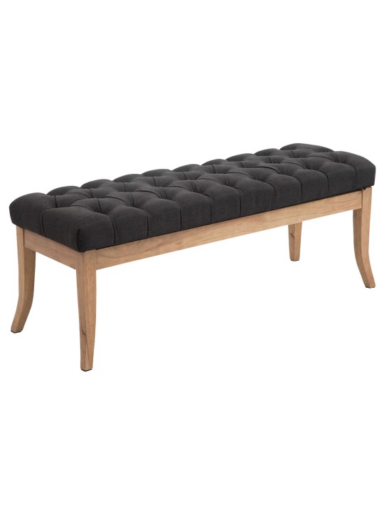 Banco Ramses tela antiguo-claro 120, gris oscuro