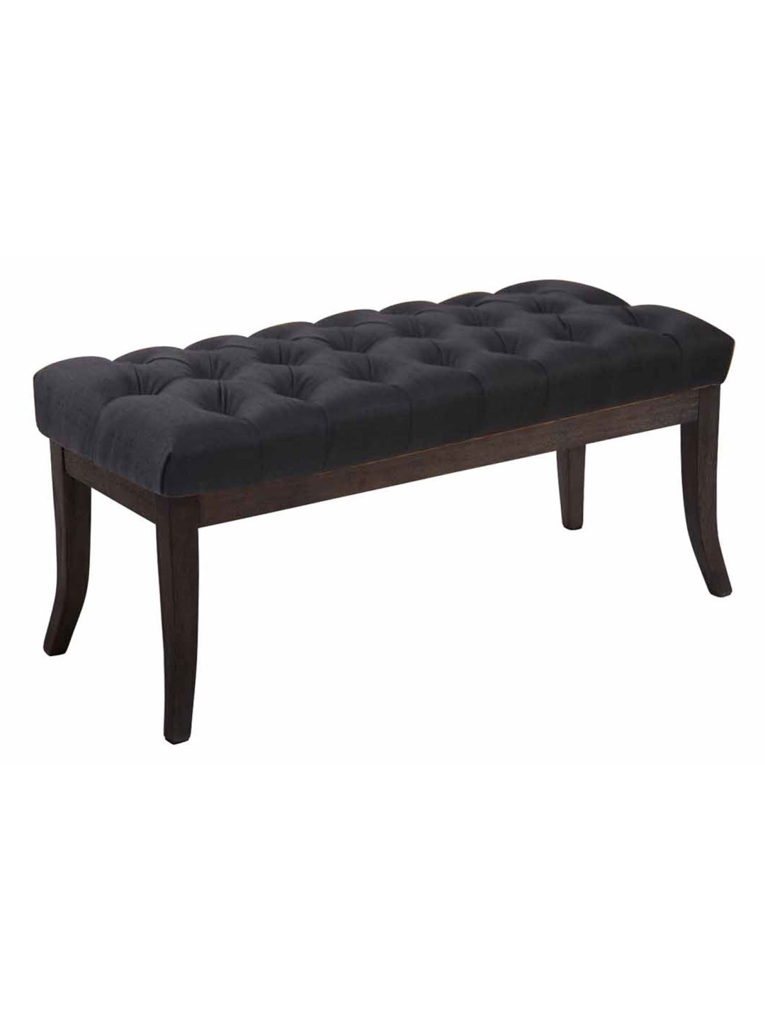 Banco Ramses tela antiguo-oscuro 100 cm, negro