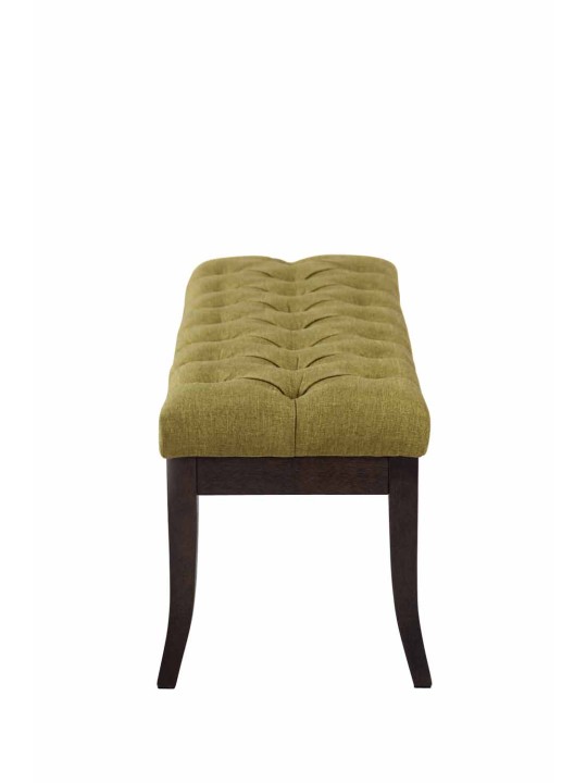 Banco Ramses tela antiguo-oscuro 100 cm, verde