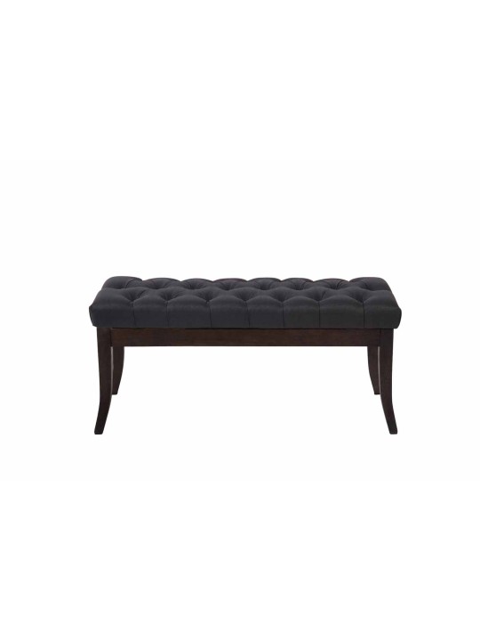 Banco Ramses tela antiguo-oscuro 100 cm, negro