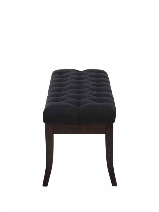 Banco Ramses tela antiguo-oscuro 100 cm, negro