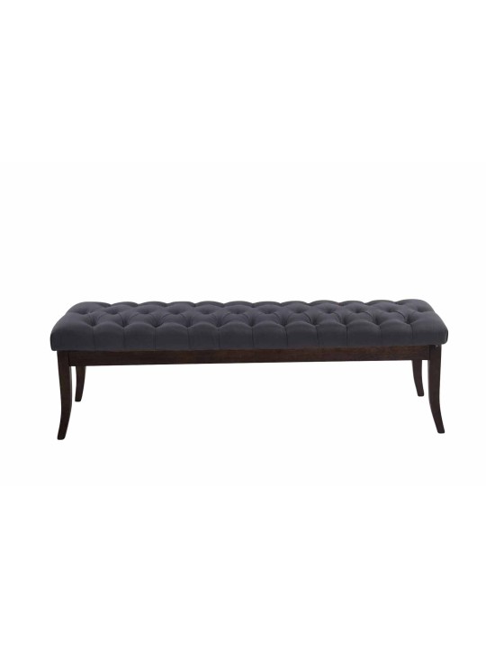 Banco Ramses tela antiguo-oscuro 150 cm, negro