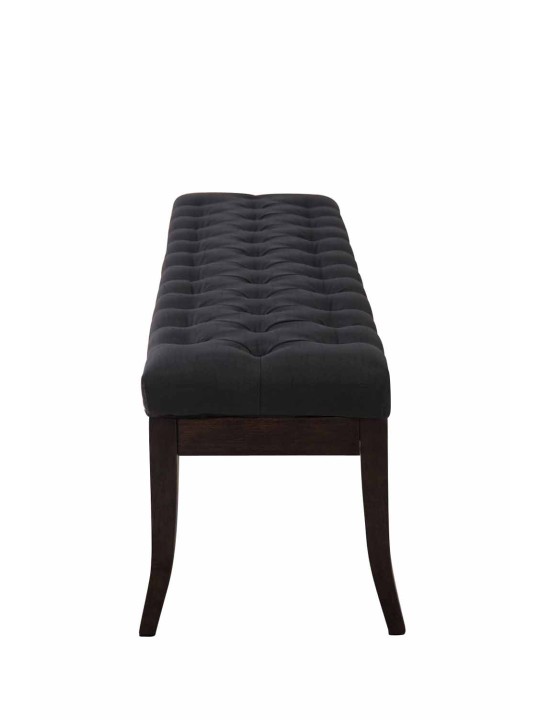 Banco Ramses tela antiguo-oscuro 150 cm, negro