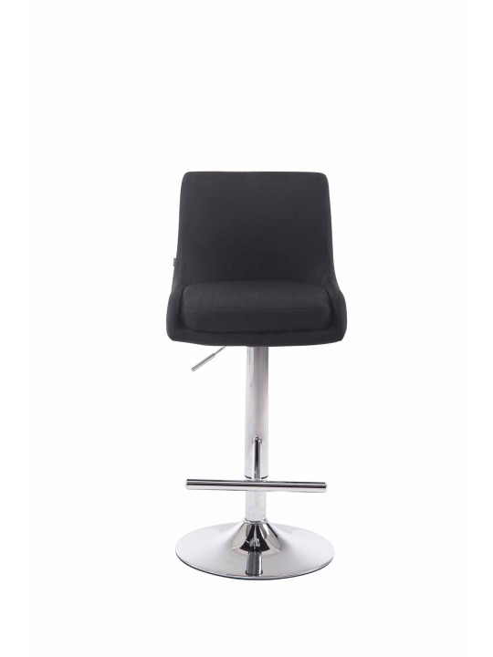 Taburete de bar Club tela C, negro