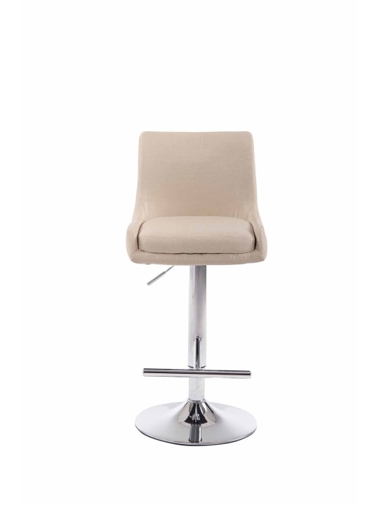Taburete de bar Club tela C, crema
