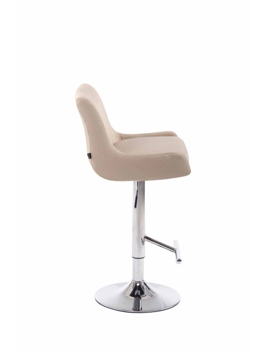Taburete de bar Club tela C, crema