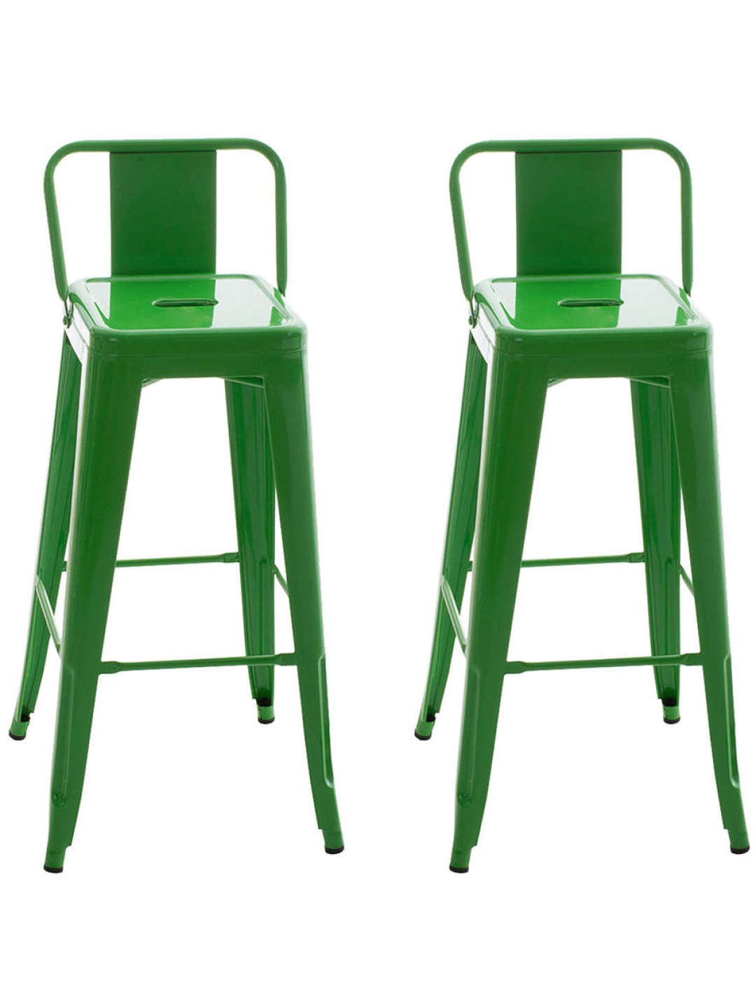 Juego de 2 taburetes de bar Mason, verde