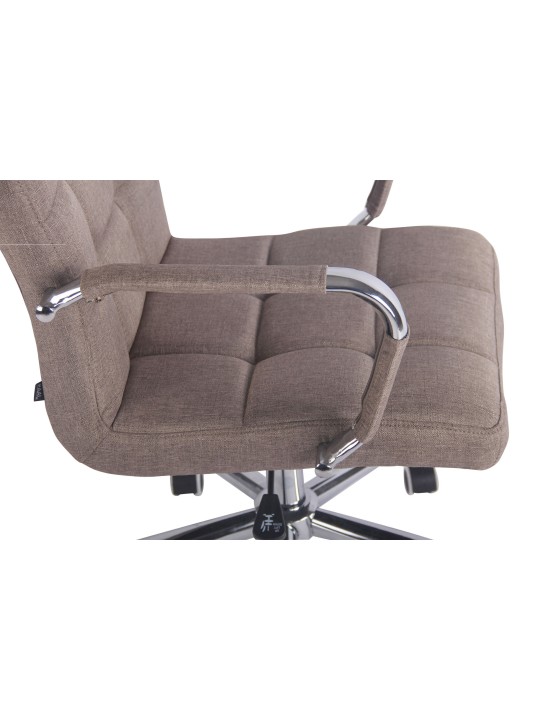 Silla de oficina Deli tela, taupe
