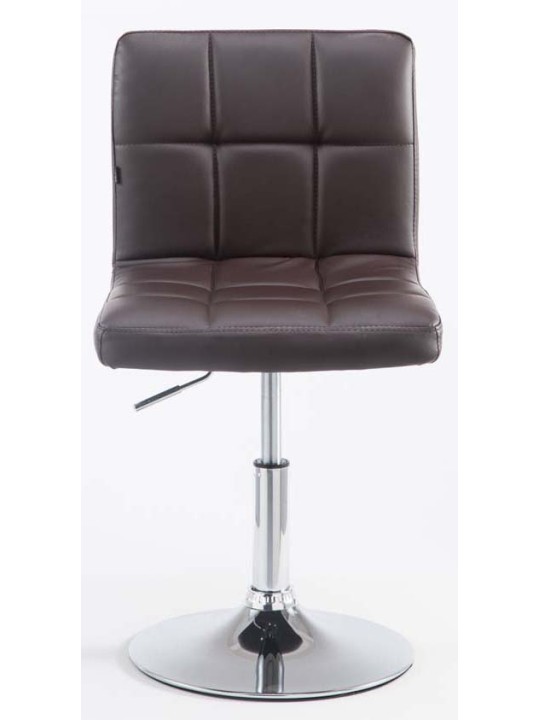 Juego de 2 taburetes de bar Palma V2 piel sintética, marrón Juego de 2 taburetes de bar Palma V2 piel sintética, marrón
