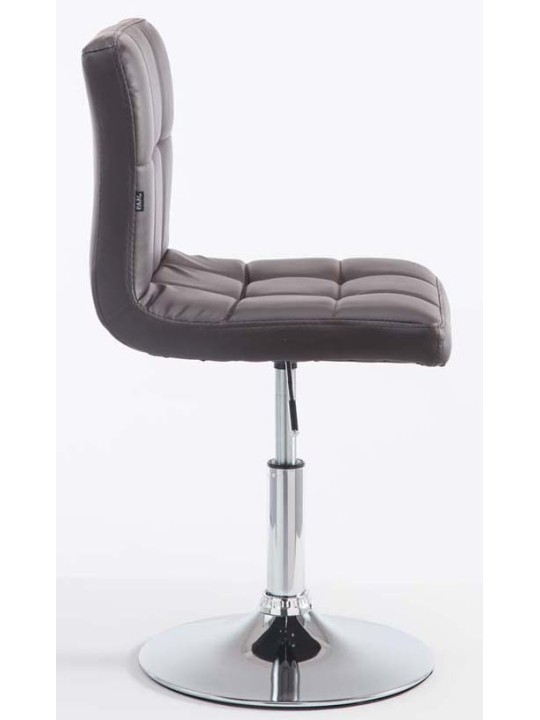 Juego de 2 taburetes de bar Palma V2 piel sintética, marrón Juego de 2 taburetes de bar Palma V2 piel sintética, marrón