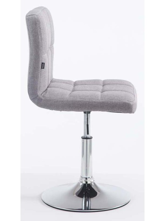 Juego de 2 taburetes de bar Palma V2 tela, gris Juego de 2 taburetes de bar Palma V2 tela, gris