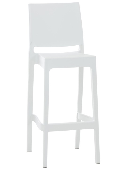 Taburete de bar Maya, blanco