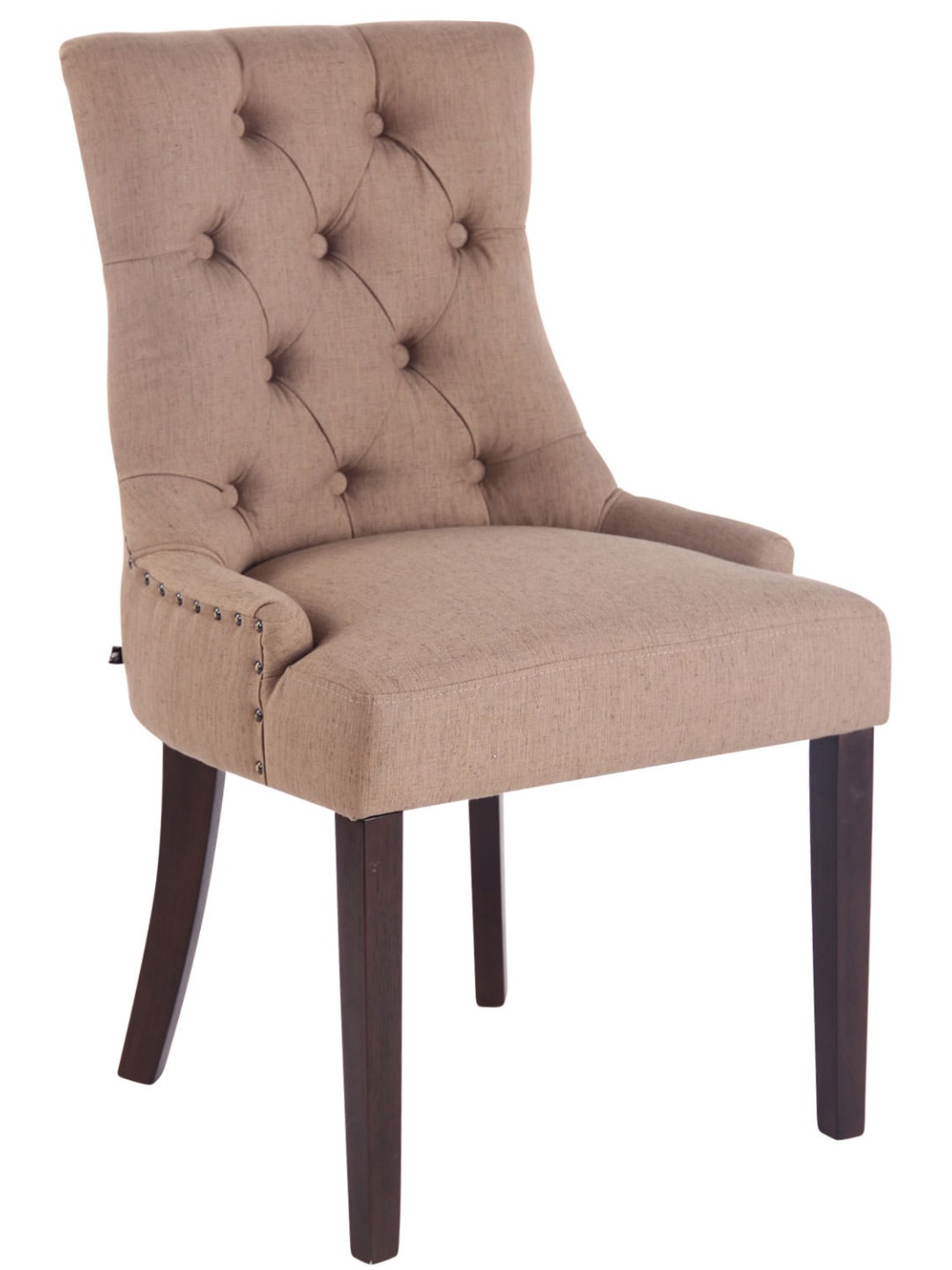 Silla de comedor Aberdeen tela antigua, taupe