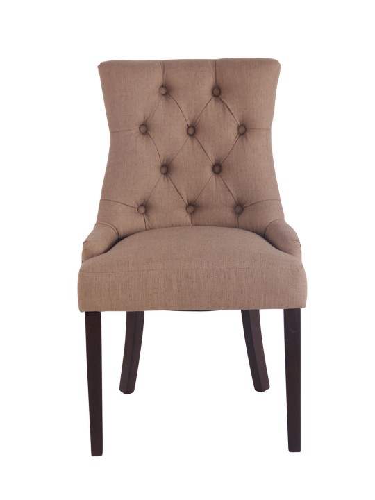 Silla de comedor Aberdeen tela antigua, taupe