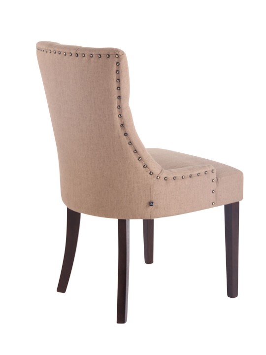 Silla de comedor Aberdeen tela antigua, taupe
