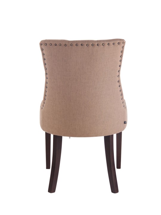 Silla de comedor Aberdeen tela antigua, taupe