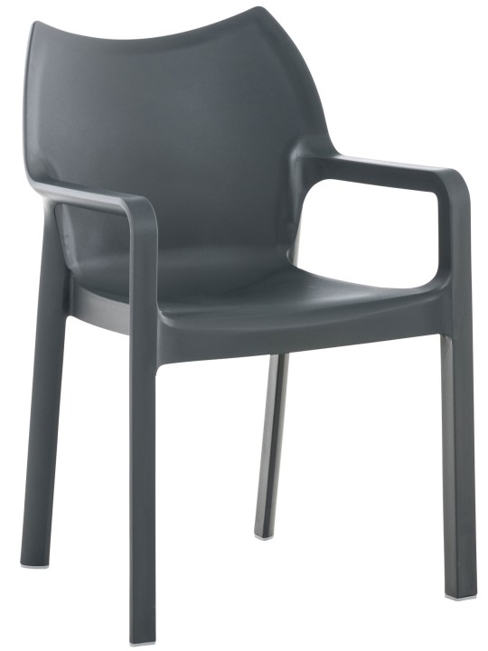 Silla Diva, gris oscuro