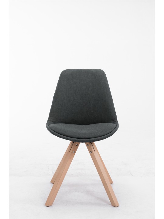 Silla de visita tela Toulouse Natura Square, gris oscuro Silla de visita tela Toulouse Natura Square, gris oscuro