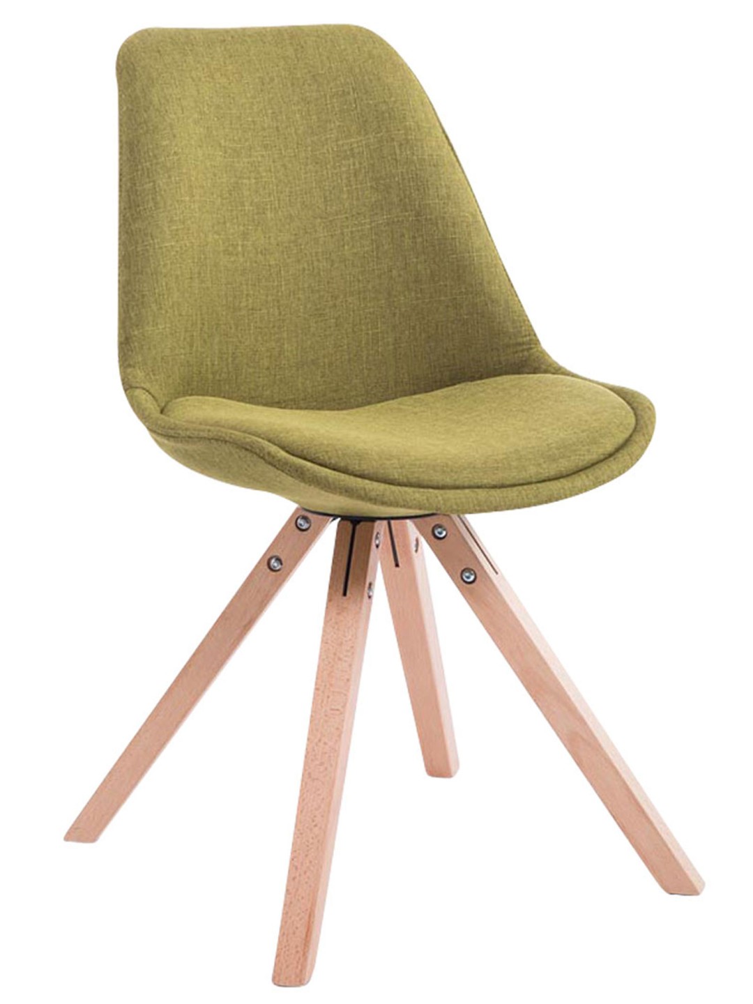 Silla de visita tela Toulouse Natura Square, verde