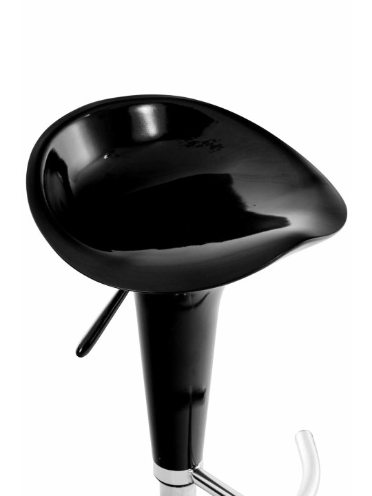 Juego de 2 taburetes de bar Saddle, negro Juego de 2 taburetes de bar Saddle, negro