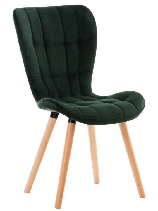 Silla Elda terciopelo, verde