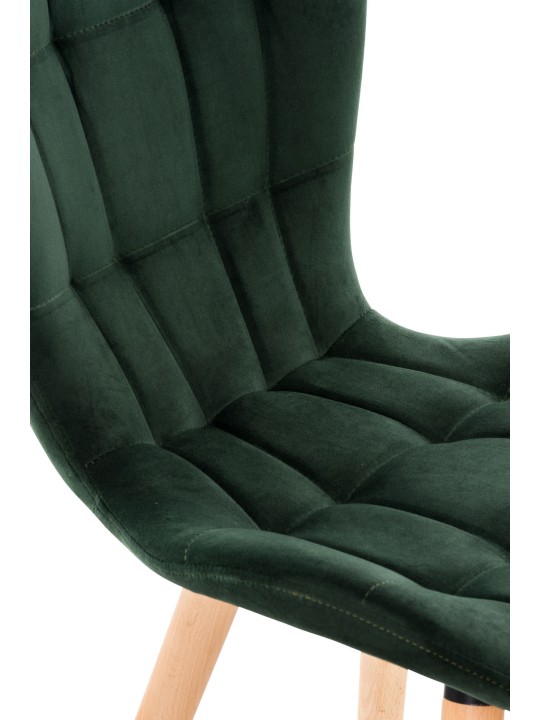 Silla Elda terciopelo, verde