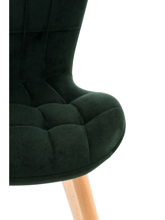 Silla Elda terciopelo, verde