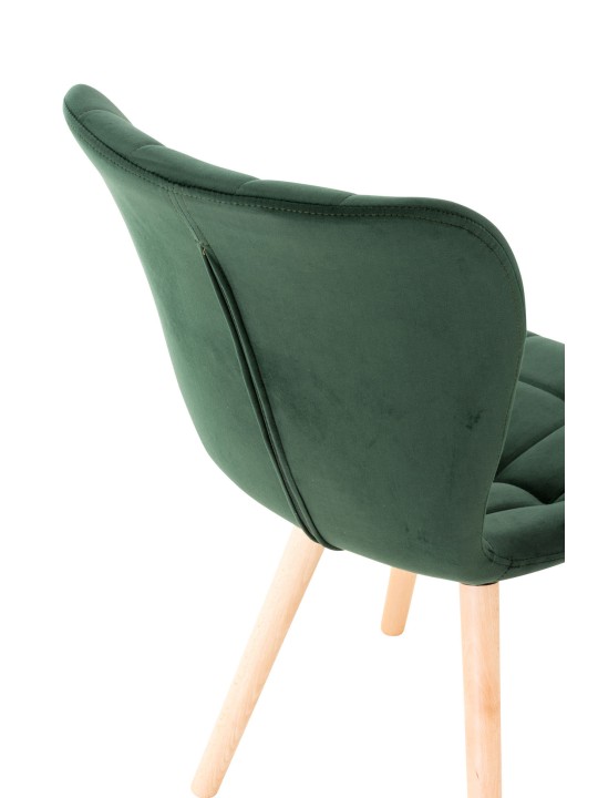 Silla Elda terciopelo, verde