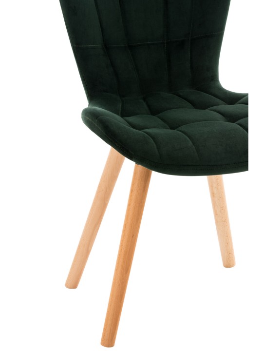 Silla Elda terciopelo, verde