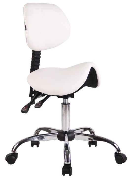 Taburete de trabajo Stuttgart, blanco Taburete de trabajo Stuttgart, blanco