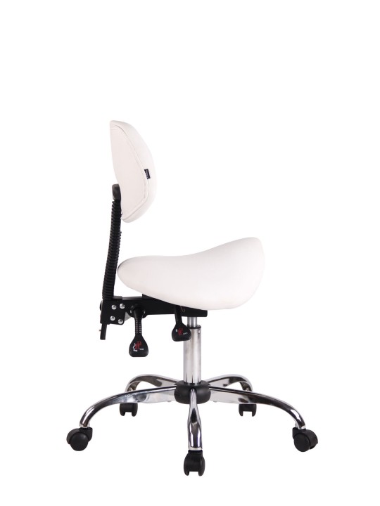 Taburete de trabajo Stuttgart, blanco Taburete de trabajo Stuttgart, blanco