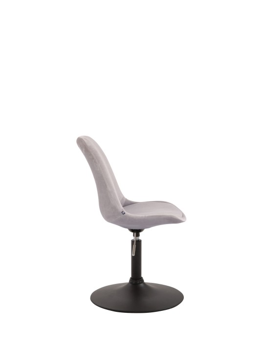 Silla de comedor Maverick de terciopelo, gris