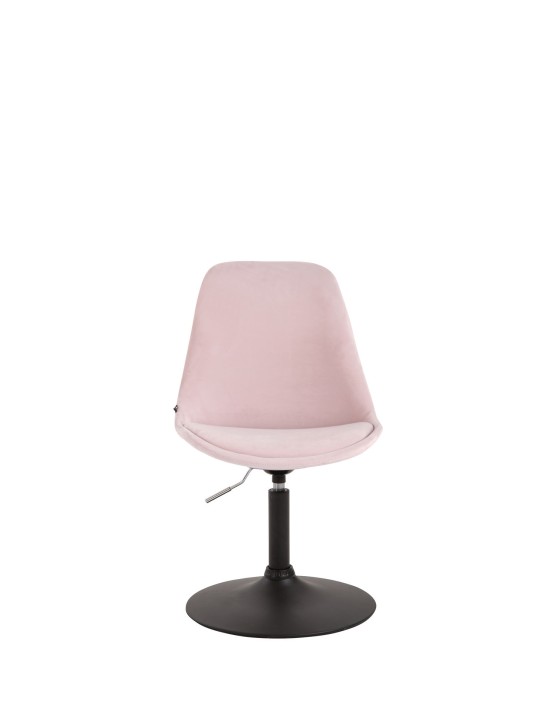 Silla de comedor Maverick de terciopelo, rosa