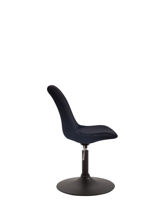 Silla de comedor Maverick de terciopelo, negro