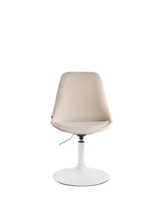 Silla de comedor Maverick de terciopelo, crema Silla de comedor Maverick de terciopelo, crema