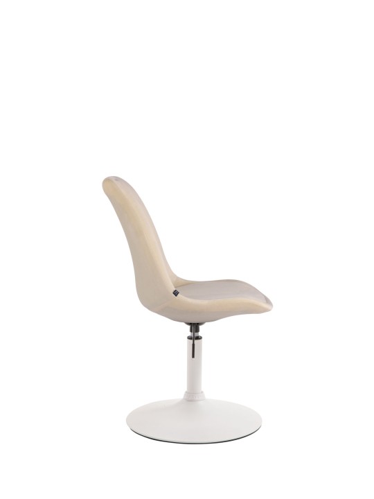 Silla de comedor Maverick de terciopelo, crema Silla de comedor Maverick de terciopelo, crema