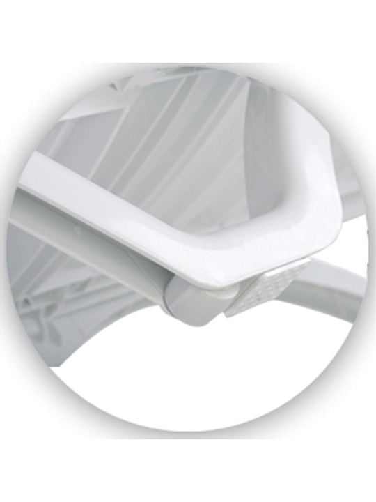 Juego de 10 tumbonas Aqua, blanco